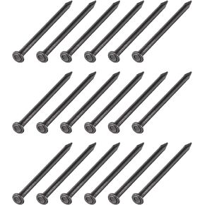 Wall Cement Nails (3x50mm) 50pcs, Carbon Steel Hardware Nails - for House Maintenance DIY Woodworking, Black