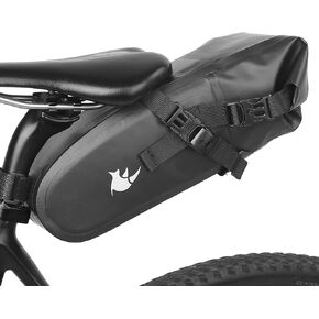 Rhinowalk Bicycle Saddle Bag with Reflective Bike Seat Bag, Waterproof Cycling Bag Mountain Road Portable Storage Bag 4L