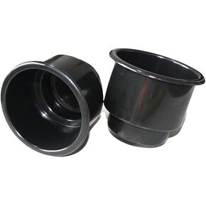 X-Haibei Recessed Plastic Cup Drink Can Holder Marine Boat Marine RV Camper Universa Black
