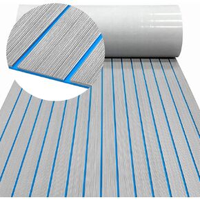 Boat Flooring EVA Foam Boat Decking 94x45/35/16 Faux Teak Marine Carpet Boat Flooring Non-Slip Self-Adhesive Foam Boat Deck Mat Rolls Sheet for MotorBoats Pontoon Yacht Jon Boat Floor