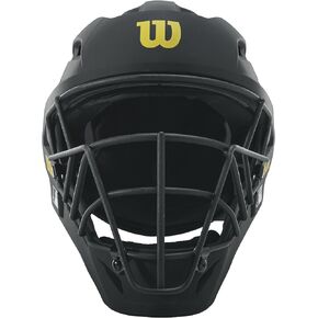 WILSON Pro Stock Titanium Umpire Helmet, Black, 7"-7 1/2"