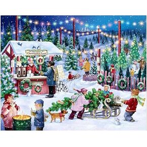 طلاء يدوي بالأرقام للبالغين والأطفال، طلاء شجرة عيد الميلاد بالأرقام، طلاء يدوي لمشاهد عيد الميلاد، طلاء أكريليك بالأرقام، طقم طلاء جدار المنزل، غرفة المعيشة، غرفة النوم، شجرة عيد الميلاد in Kuwait