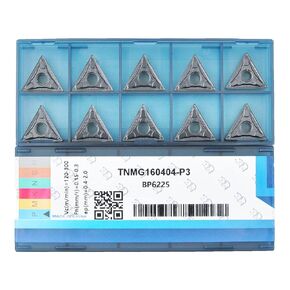 CNC Carbide Inserts TNMG331 / TNMG160404-MD for Metal Cutting Steel, Semi-Finishing chipbreaker for Turning Cutter, 10 PCS.