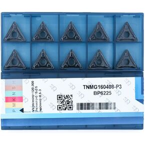 إدراجات كربيد CNC TNMG432 / TNMG220408-MD للمخرطة المعدنية لقطع الفولاذ، قاطع شرائح شبه تشطيب لقاطع الخراطة، 10 قطع. in Kuwait