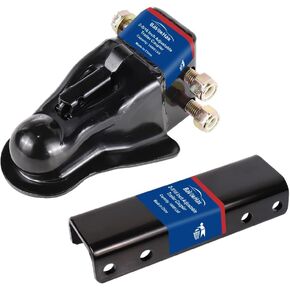 Adjustable Cast Trailer Coupler (2-5/16 Inch),with Channel and 3 Position Channel and Fastener(15000lbs)