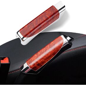 1 PC Car Handbrake Cover, ABS Grip Handbrake Cover, Parking Handbrake Decorative Cap, Handbrake Protector Cover Universal for Most Cars (Carbon Fiber Black)
