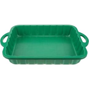 Car Oil Drain Pan Waste Engine Oil Collector Transmission Drain Pan Auto Waste Oil Holder Car Fuel Oil Drip Plastic Tray for Automotive Accessories Green