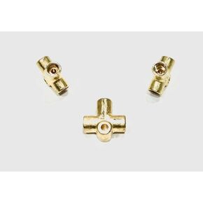 تي شيرت خط الفرامل الأنثوي ثلاثي الاتجاهات من The Stop Shop لأنبوب 3/16 بوصة لتركيبات التوهج المقلوب (جميع الخيوط 3/8 بوصة - 24) (عبوة من 3 قطع) in Kuwait