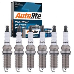6 pc Autolite Platinum Spark Plugs compatible with Nissan Pathfinder 3.5L 4.0L V6 2001-2012