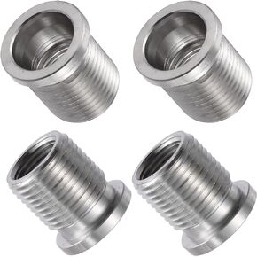 X AUTOHAUX 4 Pcs For 14mm Spark Plug Insert for Ford Triton Engine Motor 4. 6L 5. 4L 6. 8L 389100 Spark Plug Port Insert Thread Repair Kit Inside Diameter M14 x 1.25 Silver Tone