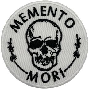 رقعة مطرزة من Memento Mori للملابس - شارة مزخرفة بالخياطة أو الكي - إكسسوار أزياء عصري يمكنك صنعه بنفسك - شعار زخرفي فريد للسترات والجينز والحقائب - عتيق - ملابس in Kuwait