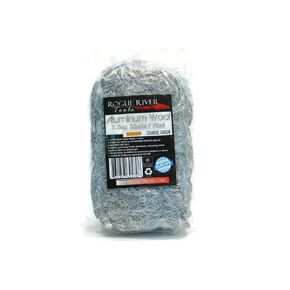 Aluminum Wool (FINE Grade) - 3.5oz Skein/Wad - by Rogue River Tools. Soft clean and polish! Pure Aluminum