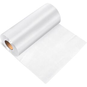 Peryiter 1 Roll 10" x 100 yd Water Soluble Machine Embroidery Stabilizer 25μm Topping Film Clear Wash Away Stabilizer for Embroidery Light Weight Sewing Stabilizers for Hand Sewing Machine Embroidery
