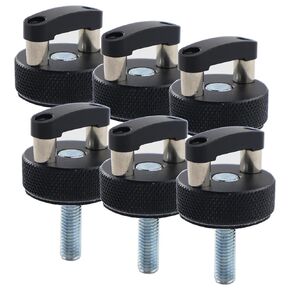 Aluminum Hard Top Quick Removal Fastener Thumb Screw Compatible with Jeep Wrangler JK 2007-2018, JL & Gladiator JT 2018-2022 Hardware Kit, Integrated D Ring, Black