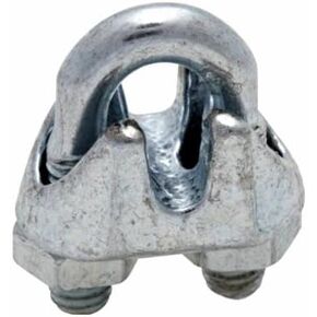 National Hardware N830-313 Wire Cable Clamp, 3/16-In. - Quantity 12