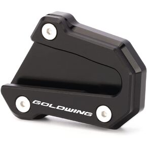 Motorcycle Side Stand Extension Kickstand Plate Compatible With Honda Goldwing 1800 GL1800 2018-2023 | Foot Pad Support Gold wing GL 1800 Goldwing1800 Accessories (black)
