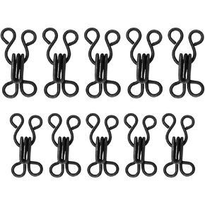 55 TRENDS 100 Pieces Sewing Hook And Eye For Clothing Fasteners Trousers Skirts And Bra Hooks and Eyes Closure Size 1