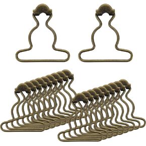 20Pcs Overall Buckles Clips Replacement, 1.5 Inches Dungaree Suspender Clips Metal Suspender Buckles Overall Buckles for Rompers Pants Bib Sewing Accessories