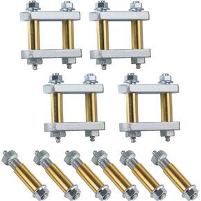 Heavy Duty Shackle Upgrade Kit Compatible with CRE3000 Stock and Equaflex 2.25" Shackles Tandem Axle Truck/Trailers Suspension Kit Replacement UO12-016