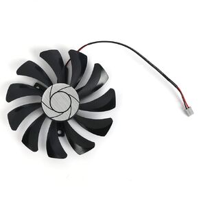 inRobert 85mm HA9010H12F-Z 12V 0.57A 2Pin GPU Fan for MSI GTX 1050 Ti Aero ITX Graphics Card (2Pin Power Connector)