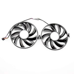 2PCS GPU VGA Cooler FY09010H12LPB FDC10H12S9-C Cooling Fan for Radeon XFX R9 380 X R7 350 360 370 Grahics Card As Replacement