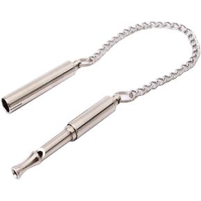 Dog Training Whistle Professional Doggie Ultrasonic Whistle Stainless Steel Calling Whistle to Stop Barking (Silver)