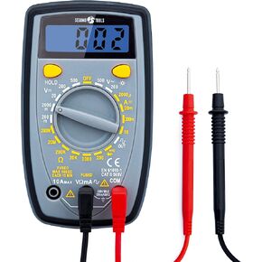 Segomo Tools 500 Volt Multimeter - Amp & Diode Voltage, Resistance & Continuity Digital Multimeter - Voltage Tester AC & DC - Continuity Tester & Voltage Meter - Multimetro - DM500