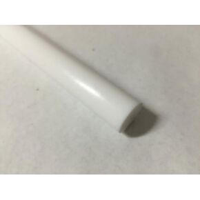 Acetal Copolymer Plastic Round Rod 7/8" Diameter, 12" Length - White Color