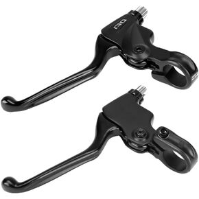 BicycleStore Brake Lever, 1 Pair Stainless Steel Bicycle Brake Handle with Extended 160mm/6.3in Handlebar Cycling Brake Levers 22.2mm Diameter for Road Bike, Mountain Bike, Folding Bike (Black) in Kuwait