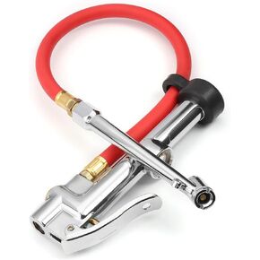 منفاخ الإطارات AstroAI مع مقياس الضغط، ملحقات ضاغط الهواء 120 رطل لكل بوصة مربعة RV برأس مزدوج من الدرجة التجارية شديدة التحمل مع خرطوم مطاطي. هدايا للرجال in Kuwait