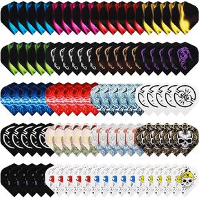 100PCS Dart Flights 20 Sets Dart Standard Flights Replacement Feather Tail Wing Dart Accessories