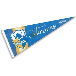 Los Angeles Chargers Throwback Vintage Retro Pennant Flag