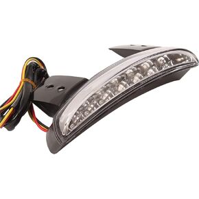 ANKIA Motorcycle Chopped Rear Fender Edge LED Brake License Plate Tail Light Stop Running Light Turn Signal Lamp for Harley Sportster XL883N 1200N XL1200V XL1200X (Red)