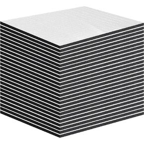 197mil 5mm 17.4sqft Sound Deadening Insulation Aluminum Foil Foam Mat Heat Deadener Pad Noise Dampening for Car 25pcs 7.5"x13"
