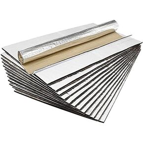 197mil (5mm) 15.49qft Sound Deadener for Car & Heat Insulation Material for Auto Hood Engine Roof Door and Trunk 11.8″x 15.74″(12-Piece) in Saudi Arabia
