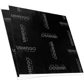Sound Deadener for Cars 80 mil, 1.3 sqft - Butyl Rubber Auto Insulation & Dampening Mat, Audio & Noise Deadening Material Speaker Kit for Automotive Doors and Rear Deck (2 Sheet Pack)
