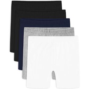 Auranso Girls Bike Shorts Cartwheel Biker Under Dress Dance Shorts للفتيات 5 عبوات