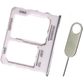 SIM Card Tray SD Slot Holder Replacement for Samsung Galaxy A32 5G SM-A326U A326U1 S326DL A326W (White)