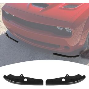 for Challenger Front Bumper Lip Splitter Protector Cover Trim for 2015-2023 Dodge Challenger SXT GT R/T Scat Pack Green Exterior Accessories 2pcs