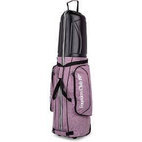 Founders Club Golf Travel Cover Luggage for Golf Clubs with ABS Hard Shell Top Travel Bag