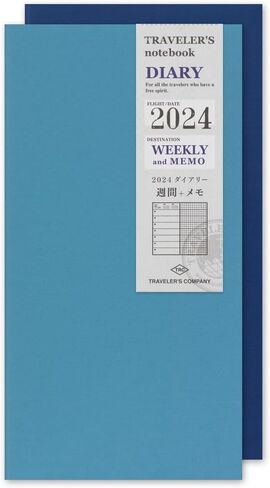 Travelers Company Traveler's Notebook Refill, 2024 A5 Slim Vertical 14474006 (Begins January 2024) in Saudi Arabia