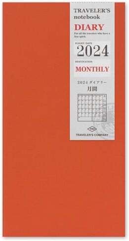 Travelers Company Traveler's Notebook Refill, 2024 A5 Slim Vertical 14474006 (Begins January 2024) in Saudi Arabia