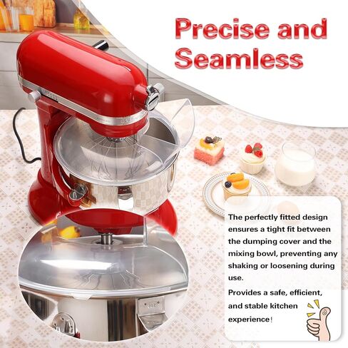 KSMBLPS صب درع لمساعد المطبخ 5.5 كوارت، درع صب لمساعد المطبخ 6 كوارت و5، 7، 8 كوارت وعاء من الفولاذ المقاوم للصدأ، ملحقات خلاط حامل وعاء رفع المطبخ، واقي من الرذاذ ضمان لمدة ثلاث سنوات in Kuwait