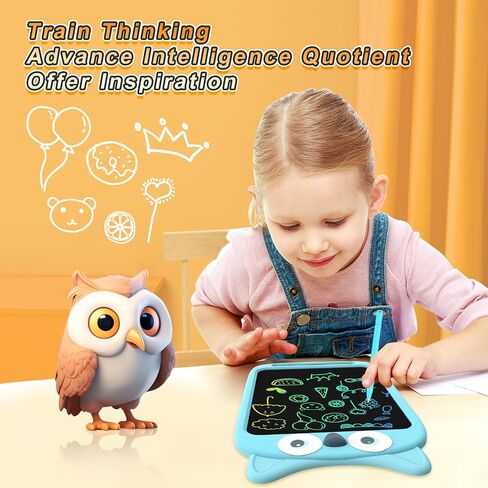 10 Inch LCD Writing Tablet for Kids Toddler Toys, Electronic Doodle Board Drawing Pad, Lion Owl Fox Rabbit Design, Christmas Birthday Gift for Boys Girls 3 4 5 6 8 Years (Fox) in Saudi Arabia
