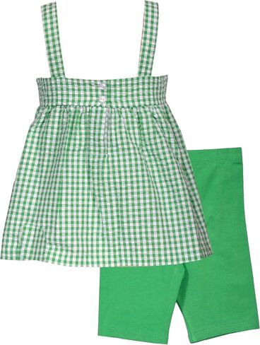 Bonnie Jean Girls Size 12M-6X Seersucker Applique Top Knit Short Set in Saudi Arabia