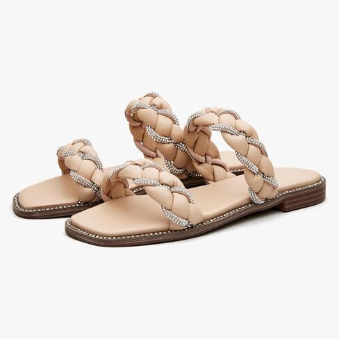 Women's Braided Double Band Slip-On Sandal in Saudi Arabia