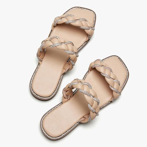 Women's Braided Double Band Slip-On Sandal in Saudi Arabia