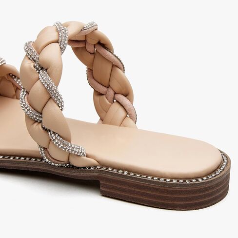 Women's Braided Double Band Slip-On Sandal in Saudi Arabia