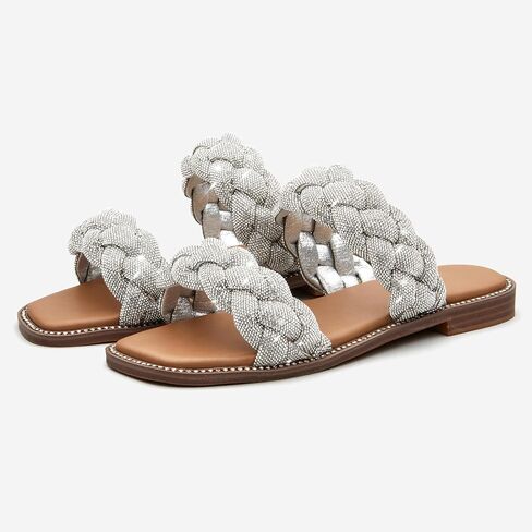 Women's Braided Double Band Slip-On Sandal in Saudi Arabia