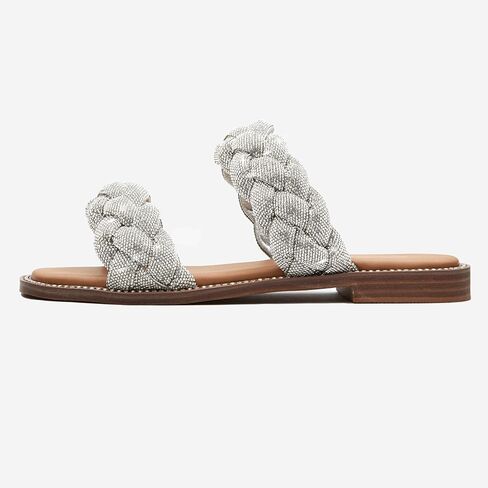Women's Braided Double Band Slip-On Sandal in Saudi Arabia